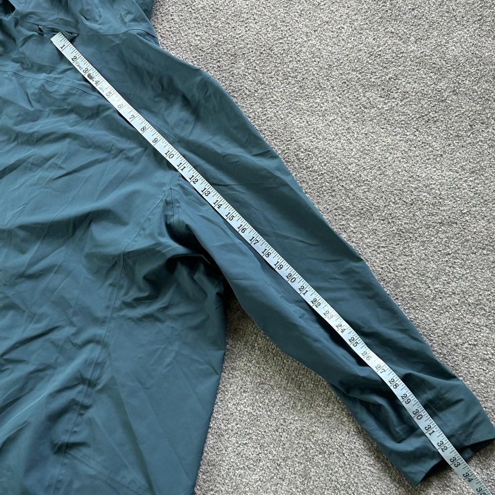 Duluth Trading Co Coat Mens 3XL Green Hooded Rain Jacket Full Zip Lightweight - Picture 4 of 9
